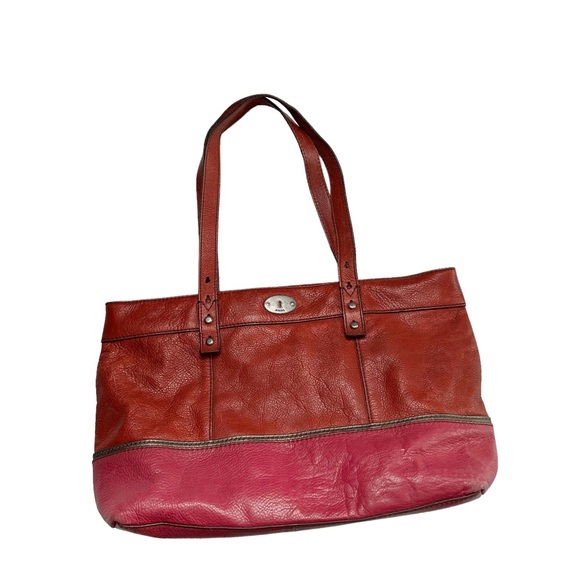 Fossil Handbags - Fossil Hunter Two Tone Leather Tote Bag